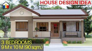 HOUSE DESIGN IDEA / BUNGALOW HOUSE WITH 3 BEDROOMS