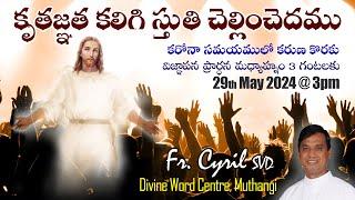Divine Mercy Intercession |Fr. Cyril Doss SVD | Divine Word Centre,Muthangi  | 29-05-2024 |
