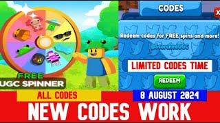 *NEW CODES AUGUST 8, 2024* [NEW ITEM!] FREE UGC SPINNER! ROBLOX | LIMITED CODES TIME