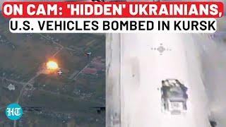 On Cam: Russia Finds, Bombs 'Hiding' Ukrainian Soldiers In Kursk; US-Made Weapons Vaporised