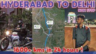 HYDERABAD TO DELHI NON-STOP RIDE | 1600KMS | 24HOURS {1440 MINUTES} | TELUGU MOTOVLOG | SRIMANSUNNY