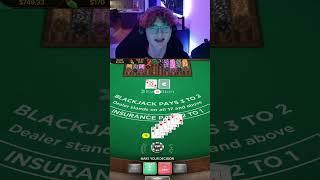 WE GOT A 6 CARD 16 IN ONLINE BLACKJACK  #casino #gambling #stake #roobet #blackjack