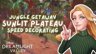 JUNGLE GETAWAY SUNLIT  PLATEAU ️ // Animal Kingdom // Speed Decorating // Disney Dreamlight Valley