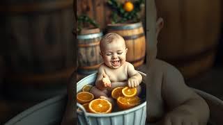 Baby enjoying mini pool  #baby #funnybaby #funnyshorts #cutebaby #babyshorts #funny