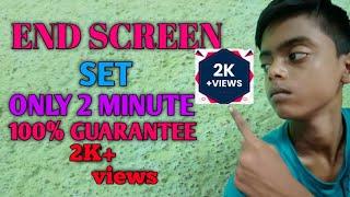 End screen settings onliy 1 minute.jishan bhai xyz