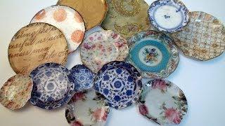 DIY: How To Make Miniature China Plates With Paper