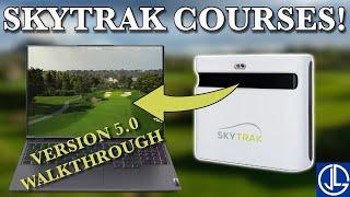 IN DEPTH look at the NEW Skytrak Plus PC application! Including course play.
