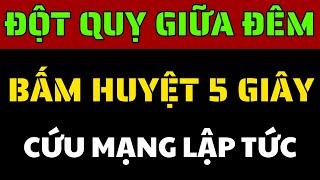 Đột Quỵ Lúc Nửa Đêm: Bác Sĩ Chỉ Cách Ấn Huyệt Này 5 Giây Để Cứu Mạng Ngay Lập Tức!