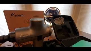 Deep Tissue Massage Gun with 5 Customized Attachments ADDSFIT Amazon Unboxing Video