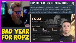 fl0m Reacts to ropz as HLTV's Top 18 Player of 2024