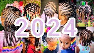 2024 Best Ideas For Little Girls Cornrows Braids Hairstyles | Cute Kids Hairstyles with Beads