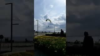 Paragliding Over the Mediterranean Sea 