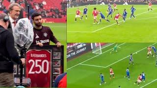 Bruno & Garnacho Goals & Highlights - man united 3-0 leicester city | premier league 2024/2025