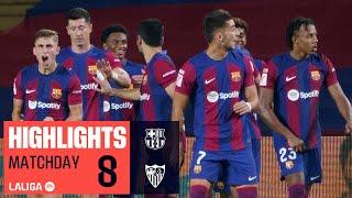 Highlights FC Barcelona vs Sevilla FC (1-0)