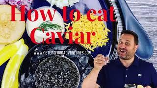 Cum să mănânci caviar (икра)