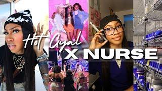 Days In The Life of a Nurse & Content Creator | Partying with Co-Workers, Night Shift, Disco Cowgirl