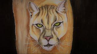How to Draw a Mountain Lion (Cougar) | Step By Step  | Simple Techie Artist