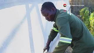 Greenhouse Construction in Progress Bromley, Zimbabwe - Total Farm Solutions