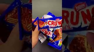 Nestle Crunch Snack Chocolate Wafer Bars Unpacking