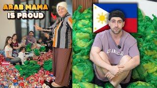 SYRIAN Family Packing  "RELIEF GOODS" for Filipinos ️