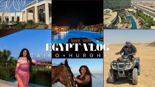 EGYPT VLOG: VISITING CAIRO + HURGHADA , RESORT LIFE, QUAD BIKING, HORSE RIDING, PYRAMIDS OF GIZA ...