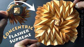 Concentric Flasher Supreme  Pure Origami