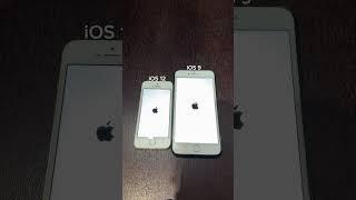 iPhone 5s on iOS 12 vs iPhone 6 Plus on iOS 9 boot up test #shorts #iphone5s #iphone6plus #ios