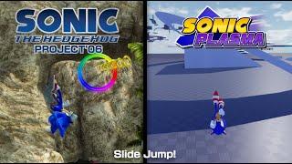 Sonic: Plasma - Added Slide Jump!! (P-o6 and Plasma comparison)