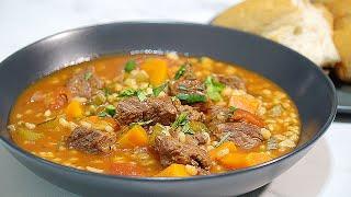 One Pot Beef and Barley Soup