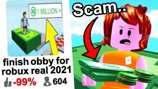 Roblox finish obby for robux...??