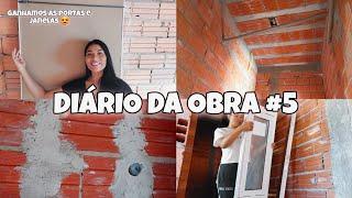 DIÁRIO DA OBRA #5  - ENCANAMENTO | TEMOS PORTAS E JANELAS  #encanamento