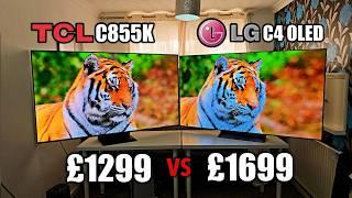 TCL C855K vs LG EVO C4 - Ultimate TV Comparison - MiniLED vs OLED - Which is Best?