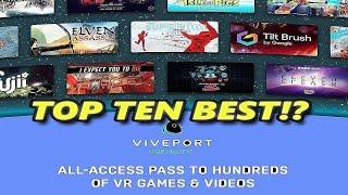 Top 10 VR games also on Vive Infinity. Is it worth it?