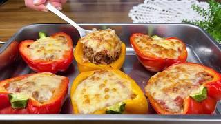 Best Stuffed Peppers I've Ever Eaten! Simple and Tasty Oven Recipe!