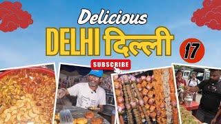 Top 17 Must try food in delhi | Chole bhature,Netflix tikki , chole kulche | Delhi food tour