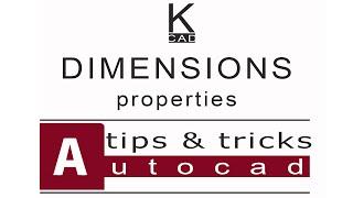 #autocad _6  Dimensions properties