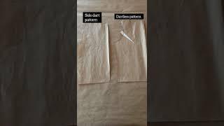 Remove dart from your patterns turn to a dartless bodice #dartlesspattern #howtodraftadartlessbodice