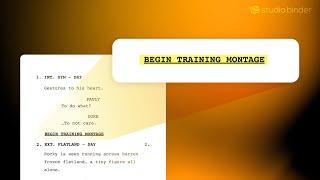 How to Write a Montage in a Screenplay — Format Explained