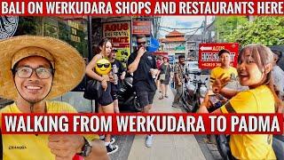 Bali on Werkudara and Padma best street for foods shops and accommodation
