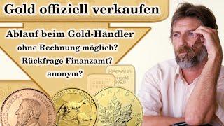 Gold offiziell verkaufen - anonym? ohne Rechnung? steuerfrei?