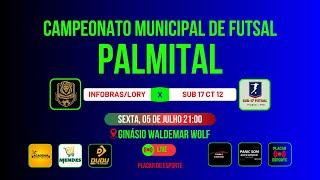 INFOBRAS/LORY UNIFORMES X SUB 17 PALMITAL CT 12 FALCAO | CAMPEONATO MUNICIPAL 2024
