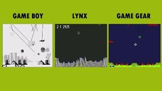 Game Boy Vs Lynx Vs Game Gear - Missile Command