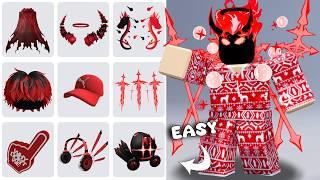 28 FREE RED ITEMS ️ ON ROBLOX NOW! 2025 