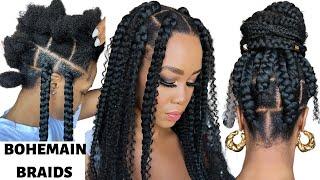 CAN'T GRIP BOX BRAIDS? Try this beginner Friendly step by step / NO RUBBER BAND / Tupo1