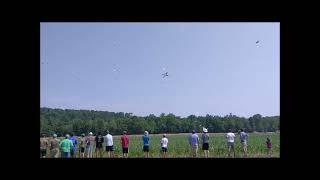 Nicholas Rehm's 4-blade airplane-eating Monster-Copter at Flite Fest 2024