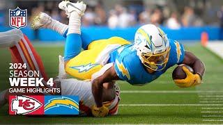 Kansas City Chiefs vs. Los Angeles Chargers Game Highlights | NFL 2024 Season Week 4