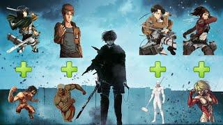 Attack on Titan Characters as TITANS