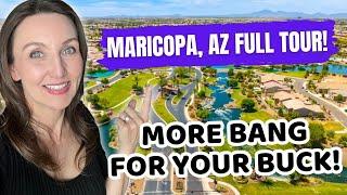 Living in MARICOPA ARIZONA - Full vlog tour of this best kept secret [AFFORDABLE PHOENIX AZ SUBURB]