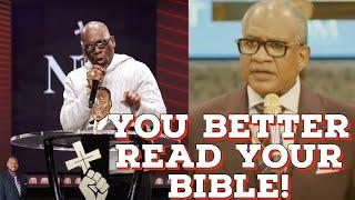 He went off! Bishop Wooden sets Jamal Bryant straight in fiery sermon!