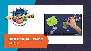 Lesson 5 Bible Challenge Experiment Video | God's Wonder Lab Digital VBS